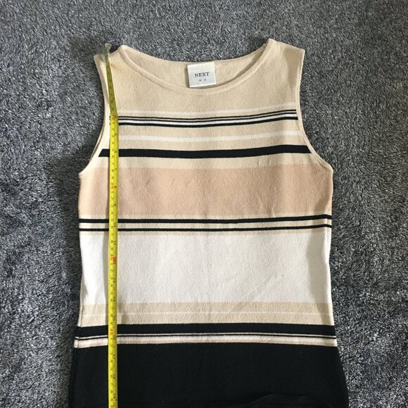 NEXT Women's Beige Black Tank Top size small - Picture 4 of 5